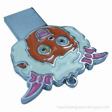Mini USB2.0 Flash Drive, CE Mark, OEM/ODM Orders Acceptable, 128MB-64GB Capacity